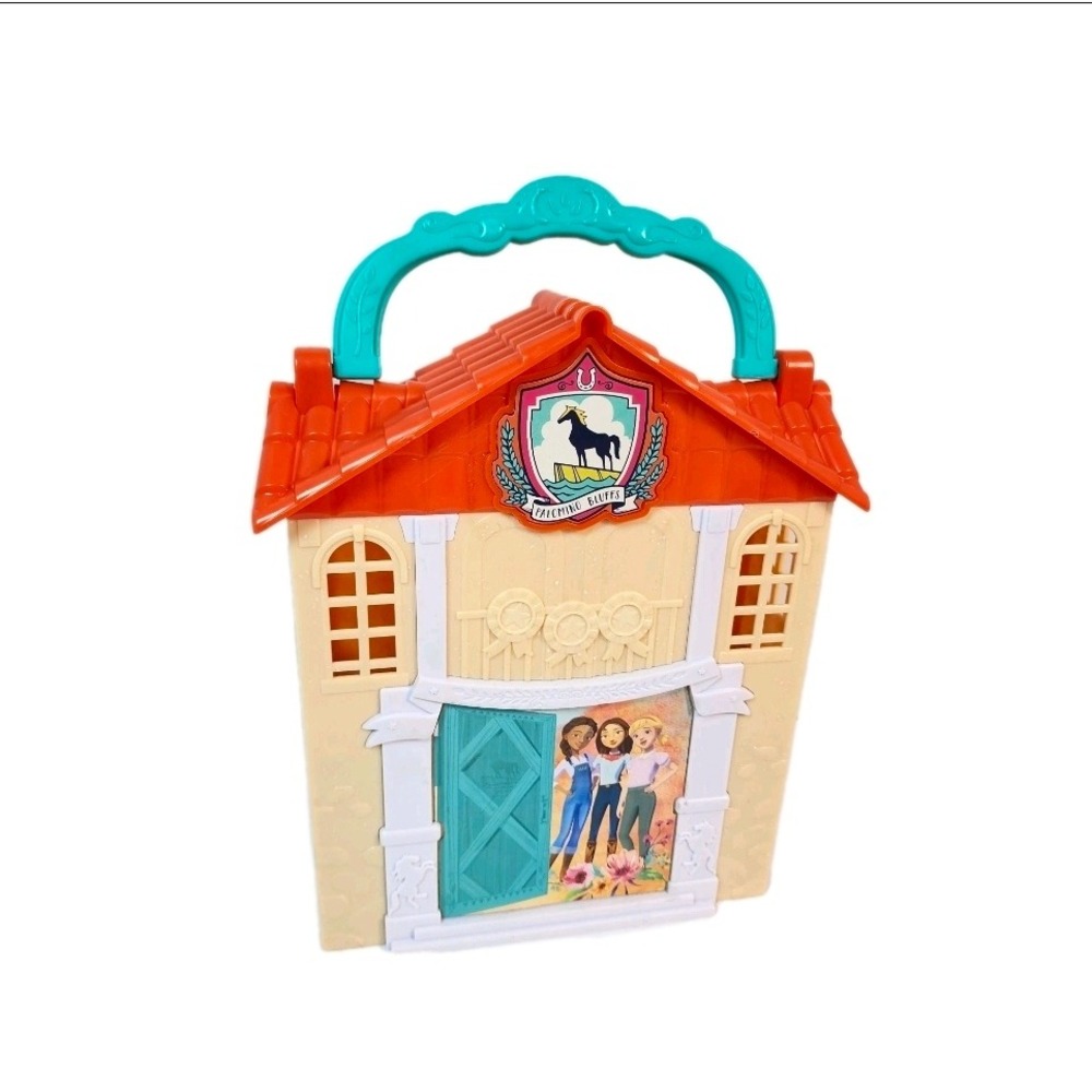 Spirit Riding Free Palomino Bluffs‎ Playset Carry Case Horse Stable